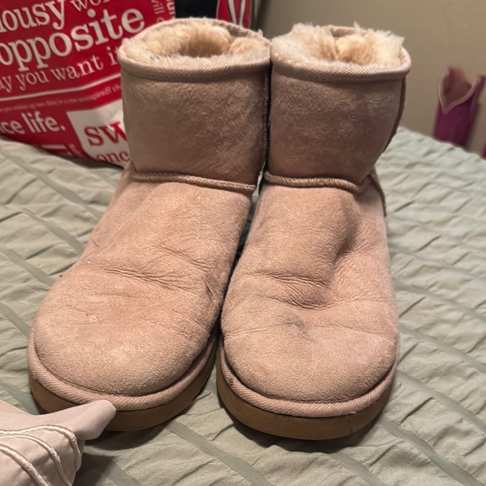 UGG Cream Sheepskin Slippers